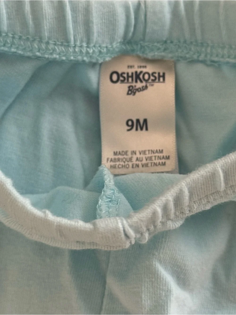 NWOT OshKosh Baby Girl Navy Floral Flutter Top Aqua Leggings Set 9M